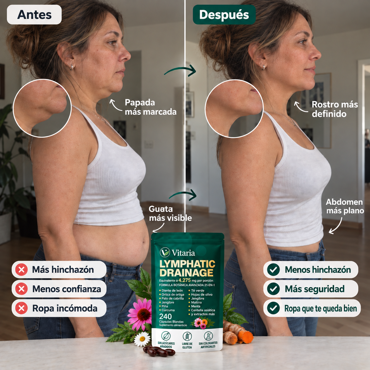 Vuelve a sentirte ligera, con energía y cómoda con tu cuerpo.